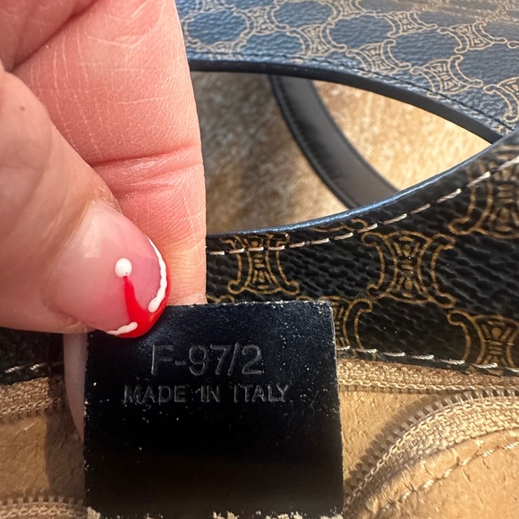 2fer-Céline Macadam Shoulder Bag & wallet in Chestnut Black - Picture 10 of 15